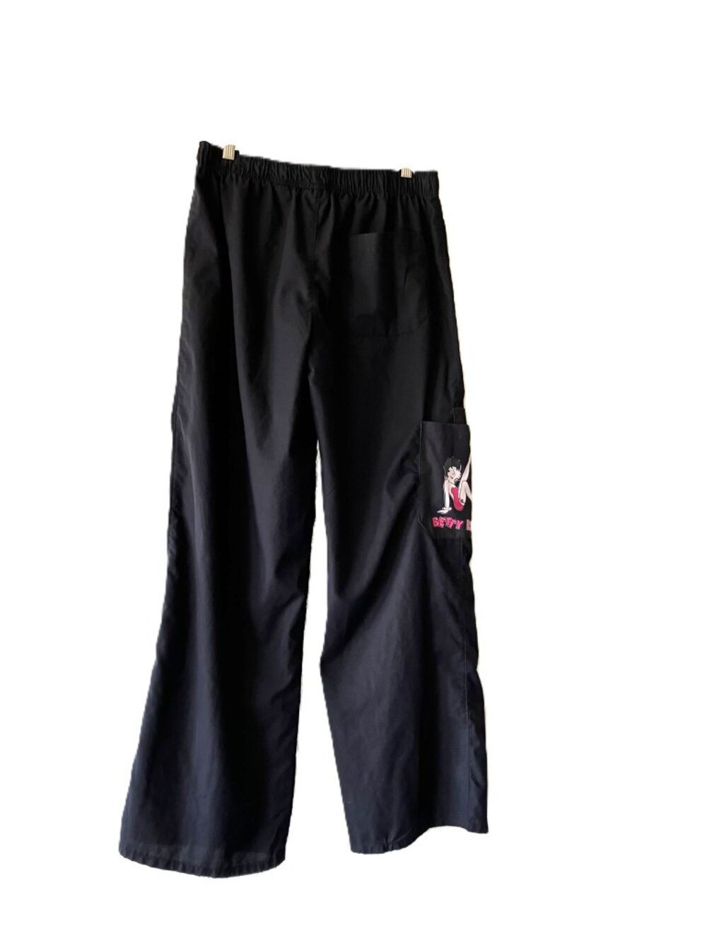 Betty Boop Black Cargo-Style Lounge Pants | Women's XL